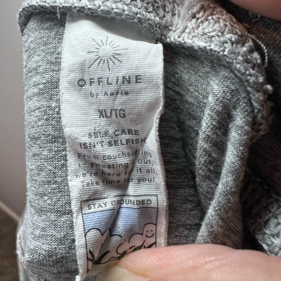 OFFLINE by Aerie Women's The Hugger Bootcut Hi-Rise Leggings Heather Gray Sz XL - Picture 10 of 10